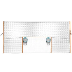 VEVOR Soccer Goal 9 x 5 FT Soccer Goal for Backyard with Iron Frame PE Net, Durable Backstop, Target Net, Ground Stakes, Ropes, for Youth & Adults, Outdoor Sports, Backyard Practice Training Games
