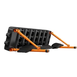 VEVOR Soccer Rebounder Board, 37.4 x 9.8 in Portable Soccer Rebound Wall, Dual Surface Sports Kick Back Trainer, 3 Adjustable Angles, Easy Setup Ball Practice Equipment for Passing & Reaction Skills