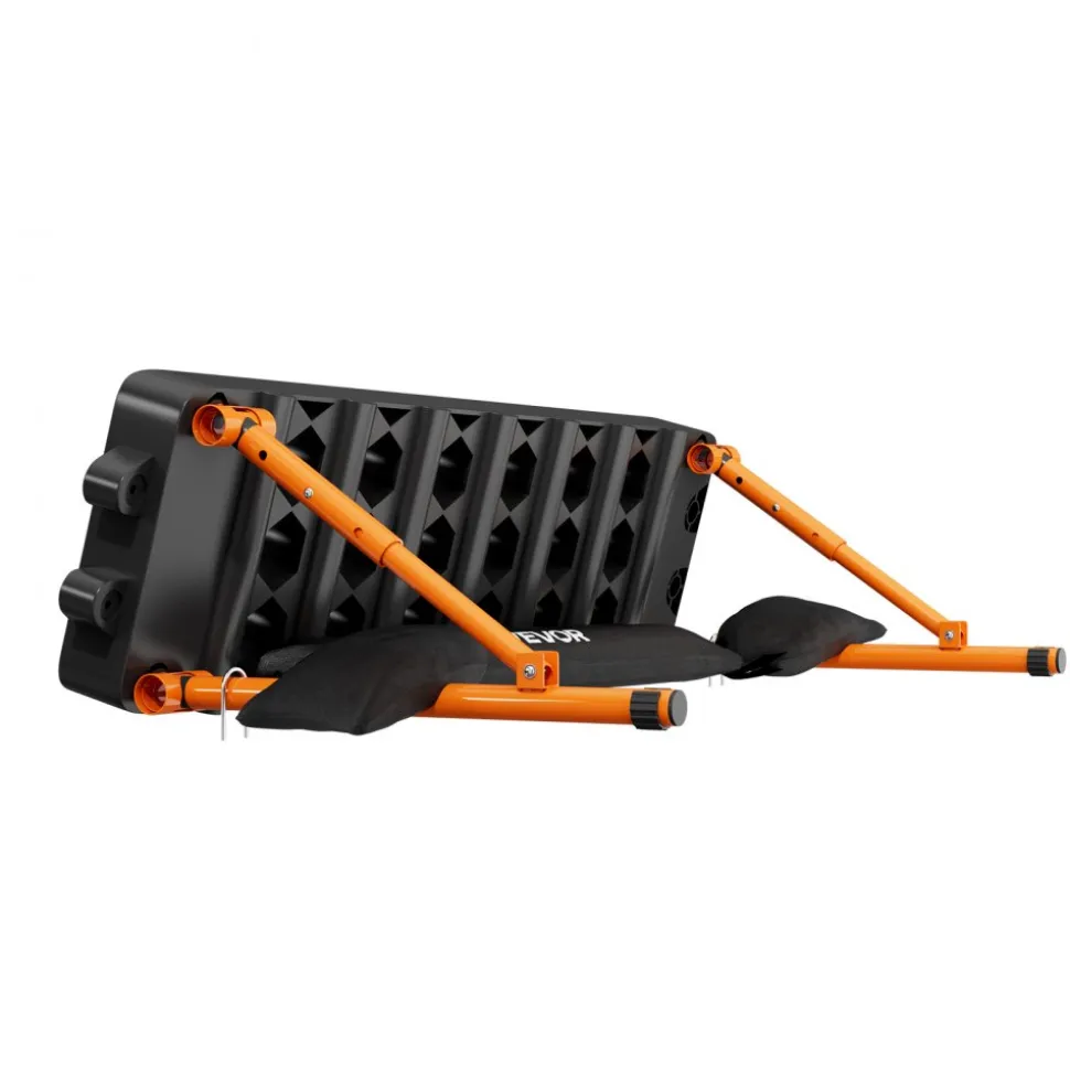 VEVOR Soccer Rebounder Board, 37.4 x 9.8 in Portable Soccer Rebound Wall, Dual Surface Sports Kick Back Trainer, 3 Adjustable Angles, Easy Setup Ball Practice Equipment for Passing & Reaction Skills
