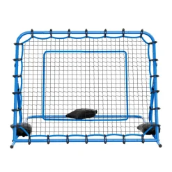 VEVOR Soccer Rebounder Net, Quick-Switch Angle Soccer Goal Rebounder for Control, Passing Practice, Heavy-Duty Iron Frame & PE Net, Easy Setup Ball Training Aids & Equipment for Teens&Adults,5 x 4 ft