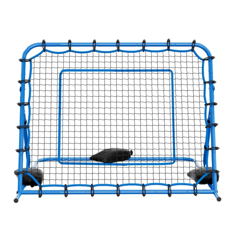 VEVOR Soccer Rebounder Net, Quick-Switch Angle Soccer Goal Rebounder for Control, Passing Practice, Heavy-Duty Iron Frame & PE Net, Easy Setup Ball Training Aids & Equipment for Teens&Adults,5 x 4 ft