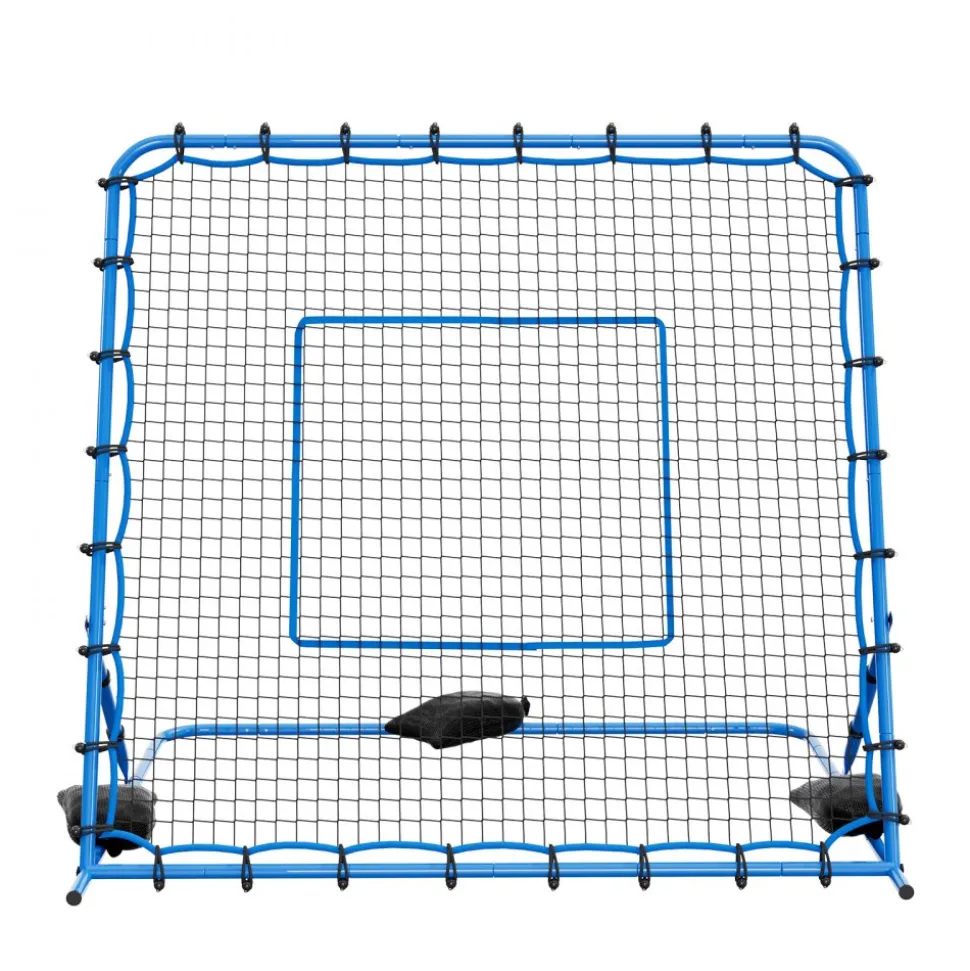 VEVOR Soccer Rebounder Net, Quick-Switch Angle Soccer Goal Rebounder for Control, Passing Practice, Heavy-Duty Iron Frame & PE Net, Easy Setup Ball Training Aids & Equipment for Teens&Adults,7 x 6 ft