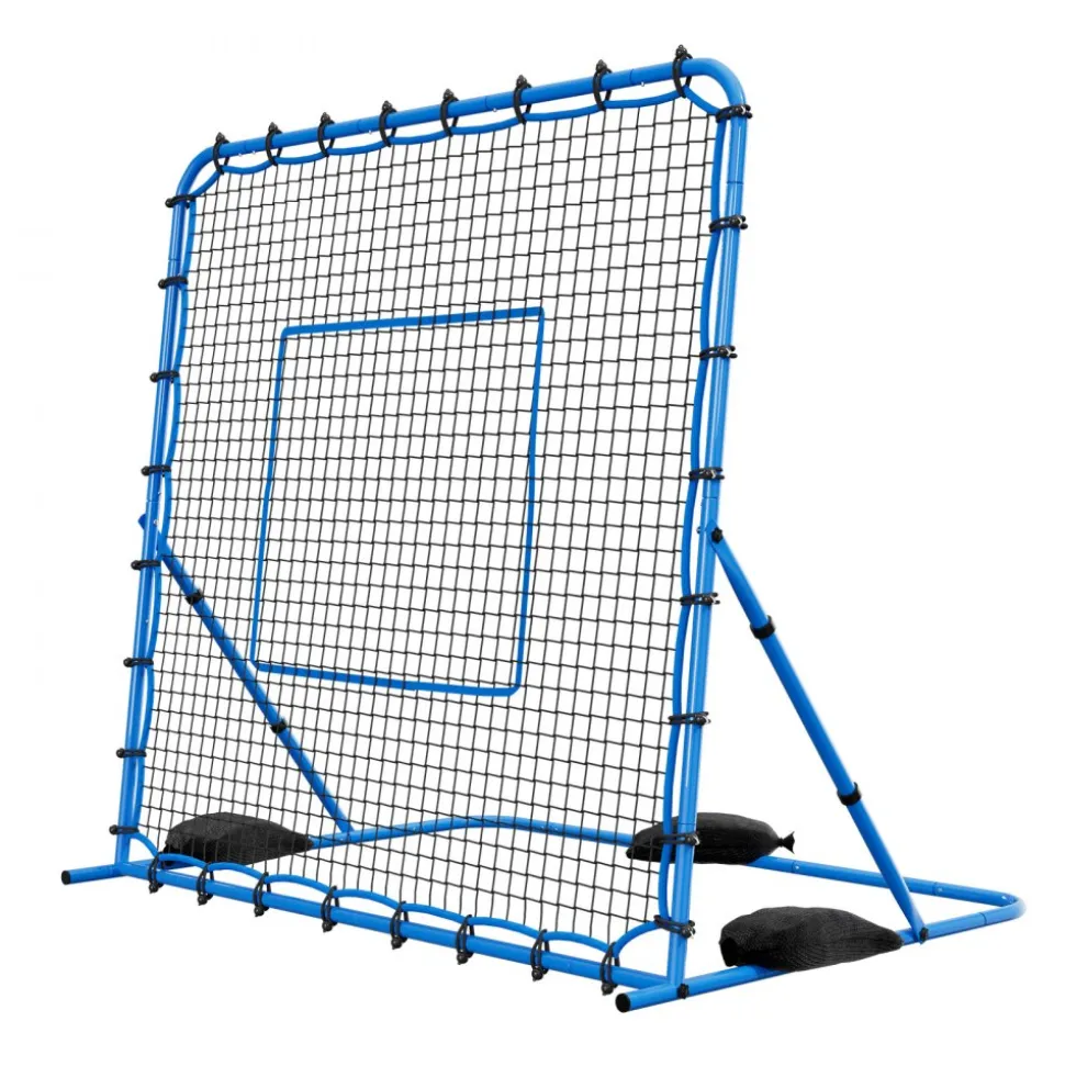 VEVOR Soccer Rebounder Net, Quick-Switch Angle Soccer Goal Rebounder for Control, Passing Practice, Heavy-Duty Iron Frame & PE Net, Easy Setup Ball Training Aids & Equipment for Teens&Adults,7 x 6 ft
