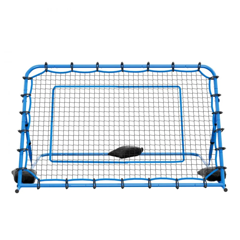 VEVOR Soccer Rebounder Net, Quick-Switch Angle Soccer Goal Rebounder for Control, Passing Practice, Heavy-Duty Iron Frame & PE Net, Easy Setup Ball Training Aids & Equipment for Teens&Adults,6 x 4 ft