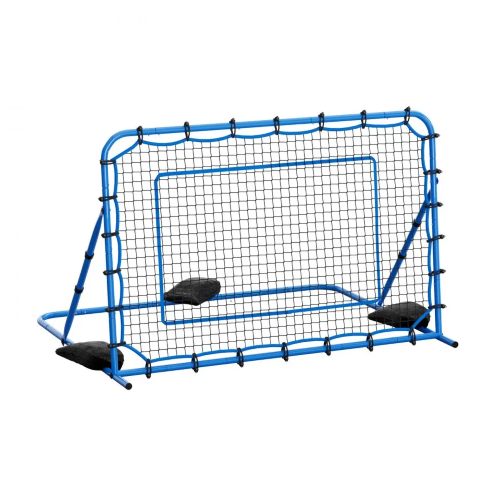 VEVOR Soccer Rebounder Net, Quick-Switch Angle Soccer Goal Rebounder for Control, Passing Practice, Heavy-Duty Iron Frame & PE Net, Easy Setup Ball Training Aids & Equipment for Teens&Adults,6 x 4 ft