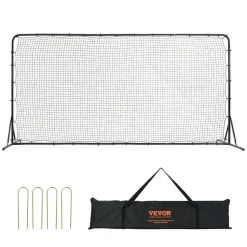 VEVOR Soccer Rebounder Net, 12x6FT Iron Soccer Training Equipment, Sports Football Training Gift with Portable Bag, Volleyball Rebounder Wall Perfect for Backyard Practicing, Solo Training, Passing