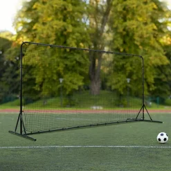 VEVOR Soccer Rebounder Net, 12x6FT Iron Soccer Training Equipment, Sports Football Training Gift with Portable Bag, Volleyball Rebounder Wall Perfect for Backyard Practicing, Solo Training, Passing