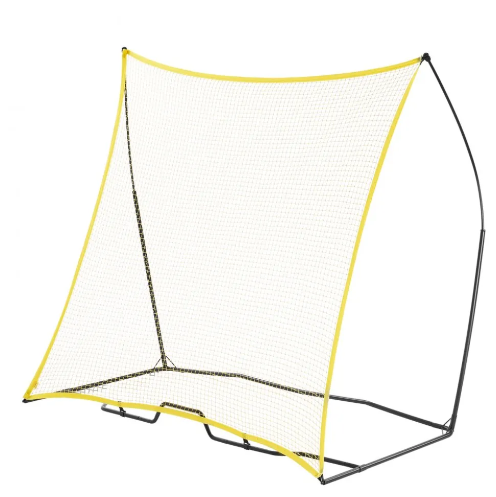 VEVOR Soccer Rebounder, Portable Soccer Trainer, 7x7FT Iron & Polyester Soccer Practice Equipment, Sports Football Rebounder Wall with Portable Bag, Perfect for Team Solo Training, Passing, Volley