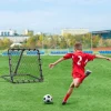 VEVOR Soccer Rebounder Rebound Net, Kick-Back 34"x34", Portable Football Training Gifts, Fully Adjustable Angles Goal Net, Aids & Equipment for Kids Teens & All Ages, Easy Set Up & Perfect Storage