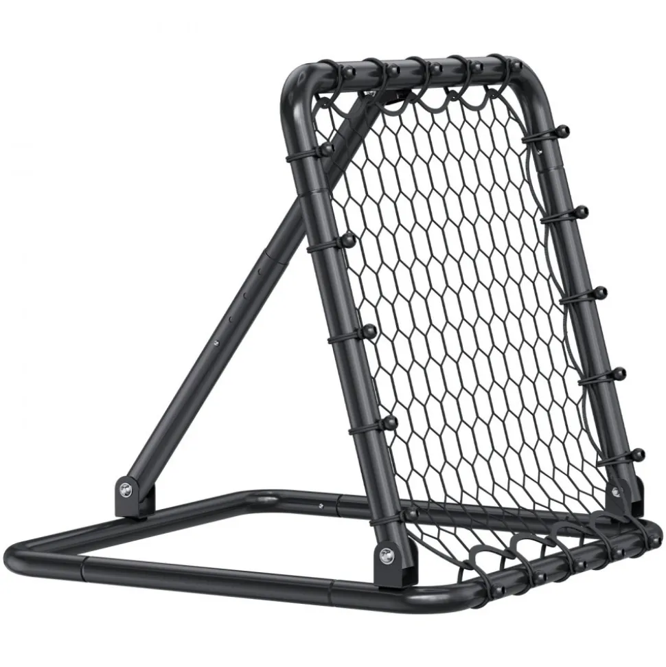 VEVOR Soccer Rebounder Rebound Net, Kick-Back 34"x34", Portable Football Training Gifts, Fully Adjustable Angles Goal Net, Aids & Equipment for Kids Teens & All Ages, Easy Set Up & Perfect Storage