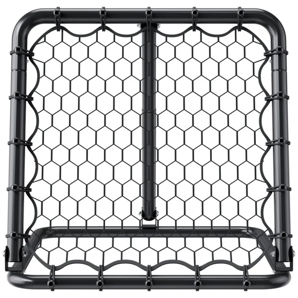 VEVOR Soccer Rebounder Rebound Net, Kick-Back 34"x34", Portable Football Training Gifts, Fully Adjustable Angles Goal Net, Aids & Equipment for Kids Teens & All Ages, Easy Set Up & Perfect Storage