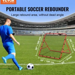 VEVOR Soccer Rebounder Rebound Net, Kick-Back 39