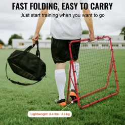 VEVOR Soccer Rebounder Rebound Net, Kick-Back 39