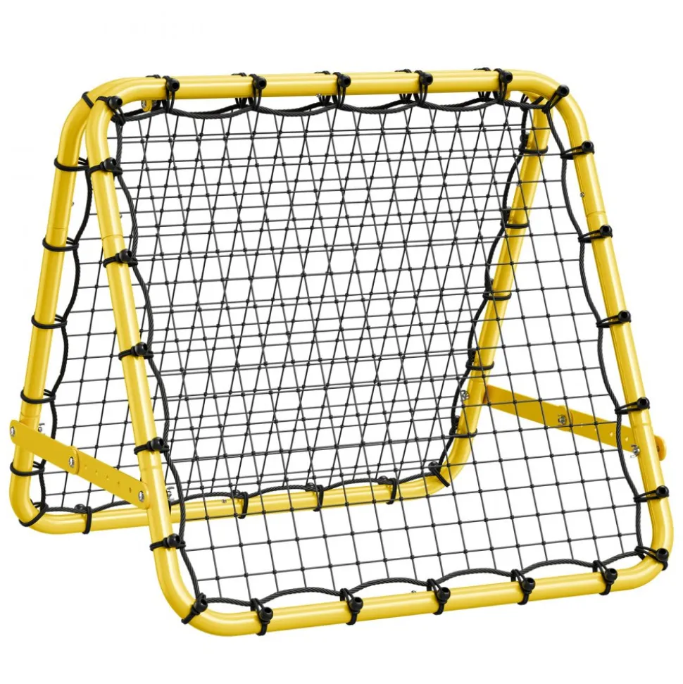 VEVOR Soccer Rebounder Rebound Net, 40"x35"x37" Portable Football Training Gifts, Fully Adjustable Angles Goal Net, Aids & Equipment for Kids Teens & All Ages, Easy Set Up & Perfect Storage