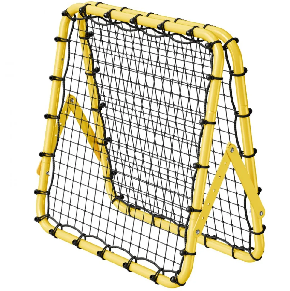 VEVOR Soccer Rebounder Rebound Net, 40"x35"x37" Portable Football Training Gifts, Fully Adjustable Angles Goal Net, Aids & Equipment for Kids Teens & All Ages, Easy Set Up & Perfect Storage