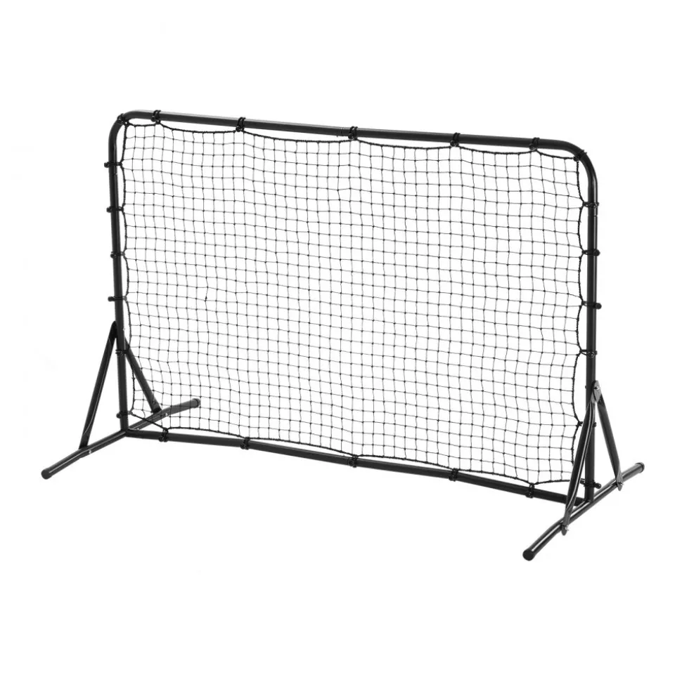 VEVOR Soccer Rebound Trainer, 6x4FT Iron Soccer Training Equipment, Sports Football Rebounder Wall, Double-Sided Rebounding Net, Easy Assembly, Perfect for Backyard Practicing, Solo Training, Passing