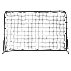 VEVOR Soccer Rebound Trainer, 6x4FT Iron Soccer Training Equipment, Sports Football Rebounder Wall, Double-Sided Rebounding Net, Easy Assembly, Perfect for Backyard Practicing, Solo Training, Passing