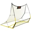 VEVOR Soccer Trainer, 2-IN-1 Portable Soccer Rebounder Net, 71"x40" Iron Soccer Practice Equipment, Sports Football Rebounder Wall with Portable Bag, Perfect for Team Solo Training, Passing, Volley