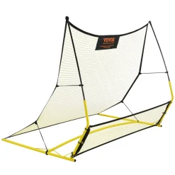 VEVOR Soccer Trainer, 2-IN-1 Portable Soccer Rebounder Net, 71"x40" Iron Soccer Practice Equipment, Sports Football Rebounder Wall with Portable Bag, Perfect for Team Solo Training, Passing, Volley