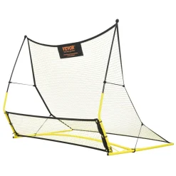 VEVOR Soccer Trainer, 2-IN-1 Portable Soccer Rebounder Net, 71