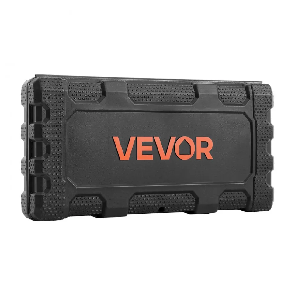 VEVOR Socket Set, 46 Pieces, 1/4 inch Drive Socket Tool Set, SAE and Metric Size, Deep and Standard, Mechanic Tool Kit with Storage Case, Chrome Plated CR-V Alloy Steel, for Automotive Repair