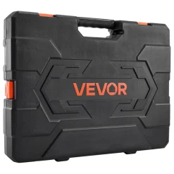 VEVOR Socket Set, 76 Pieces, 3/8 inch Drive Socket and Ratchet Set, SAE and Metric, Deep and Shallow, Mechanic Tool Kit with Accessories and Storage Case, CR-V Alloy Steel, for Automotive Repair