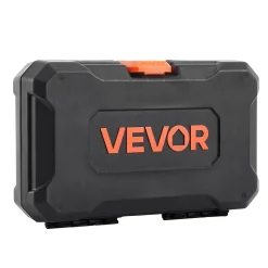 VEVOR Socket Set, 27 Pieces, 1/4 inch Drive Socket and Ratchet Set, SAE and Metric, Mechanic Tool Kit with Ratchet Wrench, Extension Bar and Storage Case, CR-V Alloy Steel, for Automotive Repair