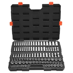 VEVOR Socket Set, 104 Pieces, 3/8 inch Drive Socket Tool Set, Metric Size from 6 to 24 mm, Deep and Standard, Mechanic Tool Kit with Storage Case, Chrome Plated CR-V Alloy Steel, for Automotive Repair