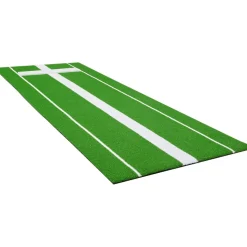 VEVOR Softball Pitching Mat, 10x3 ft Baseball Pitching Rubber Mound, Antifade Turf and Antislip Foam Backing Portable Training Aid, Fastpitch Equipment for Pitchers Indoor Outdoor Practice, Green