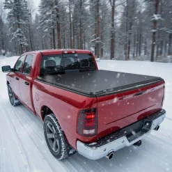 VEVOR Soft Roll-Up Truck Bed Tonneau Cover, Compatible with 2014-2025 Chevy Silverado/GMC Sierra 1500 & 2014-2019 2500 3500 HD, Fits 6.5 ft (6 ft 7 in/79 in) Bed, PVC Tonneau Cover with Aluminum Bars