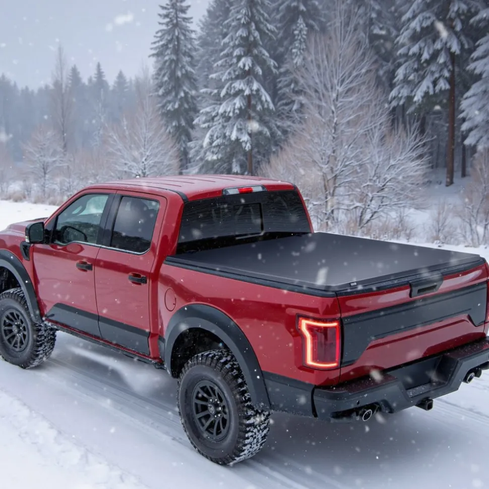 VEVOR Soft Roll-Up Truck Bed Tonneau Cover, Compatible with 2014-2018 Chevy Silverado/GMC Sierra 1500 (2019 LD/Limited), Fits 5.8 ft (5 ft 9 in/69 in) Bed, PVC Tonneau Cover with Aluminum Alloy Bars