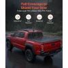 VEVOR Soft Roll-Up Truck Bed Tonneau Cover, Compatible with 2024-2026 Toyota Tacoma (Excl. Trail Edition) with Deck Rail System, Fits 5 ft (60 in) Bed, PVC Tonneau Cover with Three Aluminum Alloy Bars