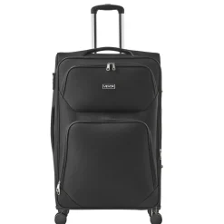 VEVOR Softside Expandable Luggage with Spinner Wheels, 28-Inch Softside Checked Large Luggage, Lightweight Checked Suitcase with Expandable Zippered Pocket and TSA Lock, Black
