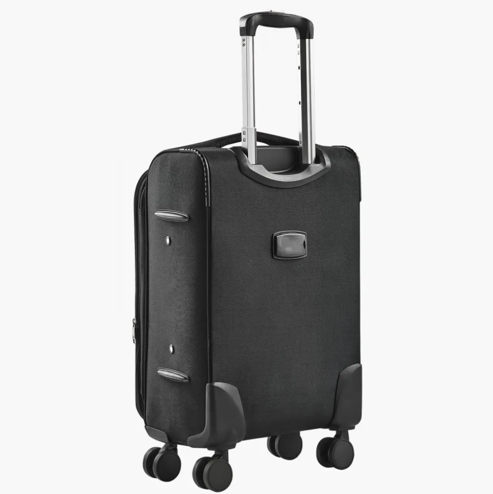 VEVOR Softside Expandable Luggage with Spinner Wheels, 28-Inch Softside Checked Large Luggage, Lightweight Checked Suitcase with Expandable Zippered Pocket and TSA Lock, Black