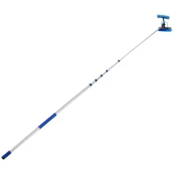 VEVOR Solar Panel Cleaning Kit, 15 ft, Water Fed Pole Kit with Cleaning Brush, Squeegee, Soap Dispenser, Extendable Aluminum Telescopic Pole, 180° Rotatable Brush Head, for Roof Mounted Solar Panels