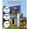 VEVOR Solar Panel Cleaning Kit, 33 ft, Water Fed Pole Kit with Cleaning Brush, Squeegee, Soap Dispenser, Extendable Aluminum Telescopic Pole, 180° Rotatable Brush Head, for Roof Mounted Solar Panels