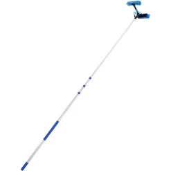 VEVOR Solar Panel Cleaning Kit, 20 ft, Water Fed Pole Kit with Cleaning Brush, Soap Dispenser, Extendable Aluminum Telescopic Pole, 180° Rotatable Brush Head, for Roof Mounted Solar Panels, Windows
