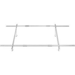 VEVOR Solar Panel Mounting Brackets, 30°-60° Adjustable Multi-Pieces Solar Panel Brackets for 1-4PCS Solar Panels, Carbon Steel Ground Mount Solar Panel Stand for Farms, RVs, Boats, Off-Grid System