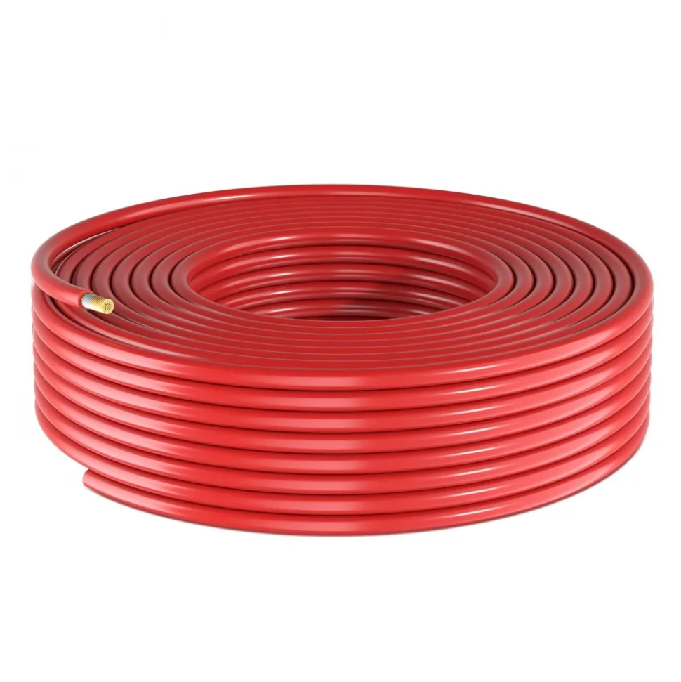 VEVOR Solar Panel Wire, 50 ft Black + 50 ft Red Kit, 10 AWG (6 mm²) Solar Panel Extension Cable, PV Tinned Copper Wire, for Outdoor Home Off-Grid Photovoltaic Systems Automotive RV Boat Marine, IP67