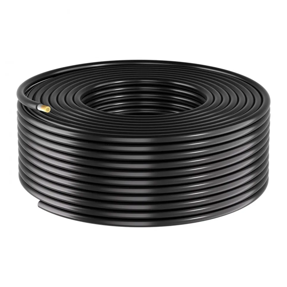 VEVOR Solar Panel Wire, 100 ft Black + 100 ft Red Kit, 10 AWG (6 mm²) Solar Panel Extension Cable, PV Tinned Copper Wire, for Outdoor Home Off-Grid Photovoltaic Systems Automotive RV Boat Marine, IP67