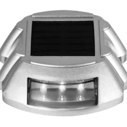 VEVOR Solar Pathway Lights, 12-Pack, White, Includes Screws, Weatherproof Outdoor Deck Lights, 6 LED, Ideal for Garden Paths, Walkways, Driveways & Steps