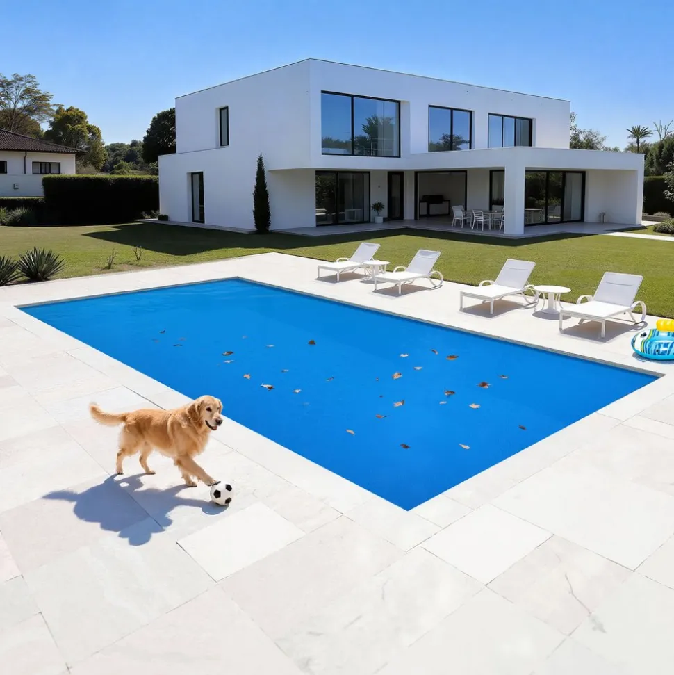 VEVOR Solar Pool Cover, 36 x 18 ft Rectangle Pool Bubble Cover, 8 Mil Pools Solar Blanket with Bubble & PE Material, Daytime Heat Absorption, Nighttime Heat Retention, Heat Retaining Solars Covers, Blue