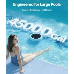 VEVOR Solar Pool Ionizer, Hexagon Copper Pool Ionizer Up to 45000 Gal, Floating Automatic Water Cleaner and Purifier, Chlorine Free Water, with Copper Anode, Spring, Brush and Filter for Pools & Spas