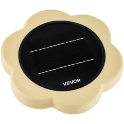 VEVOR Solar Pool Ionizer, Petal Copper Pool Ionizer Up to 45000 Gal, Floating Automatic Water Cleaner and Purifier, Chlorine Free Water, with Copper Anode, Spring, Brush and Filter for Pools & Spas