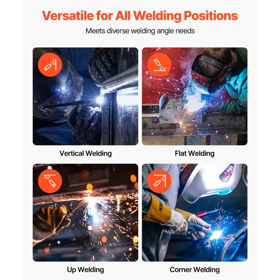 VEVOR Solid MIG Welding Wire, ER70S-6 0.035-inch 10 LBS, Low Spatter Mild Steel Welding Wire with High Deoxidizers for All-Position Gas Shielded Welding