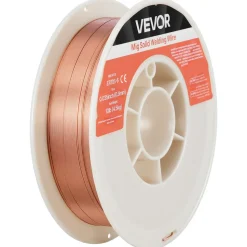 VEVOR Solid MIG Welding Wire, ER70S-6 0.035-inch 10 LBS, Low Spatter Mild Steel Welding Wire with High Deoxidizers for All-Position Gas Shielded Welding