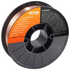 VEVOR Solid MIG Welding Wire, ER70S-6 0.035-inch 11LBS with Low Splatter and High Levels of Deoxidizers for All Position Gas Welding