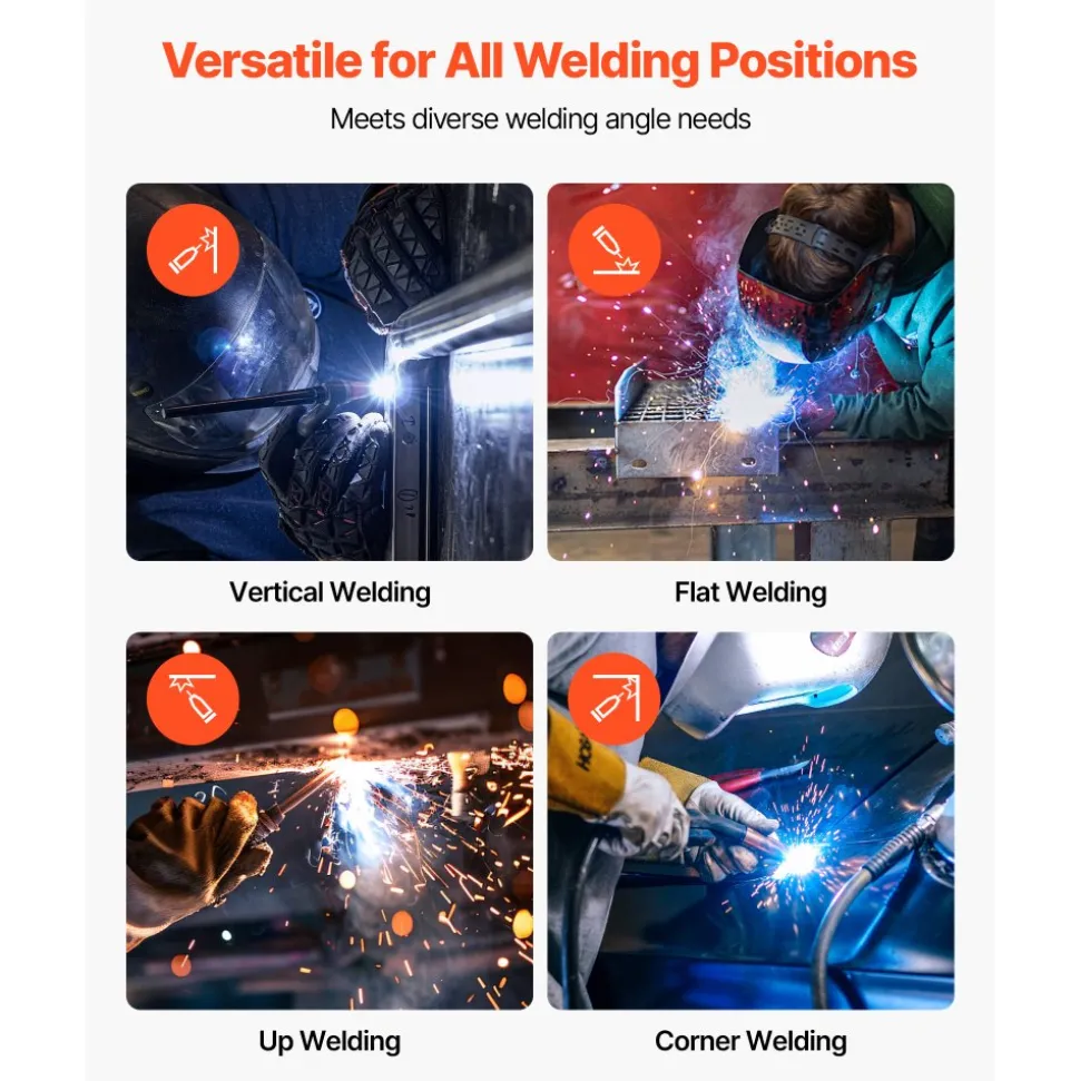 VEVOR Solid MIG Welding Wire, ER308L 0.03-inch 2 LBS, Low Spatter Stainless Steel Welding Wire with High Feedability for All-Position Gas Shielded Welding