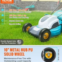 VEVOR Solid PU Run-Flat Tire Wheel, 10