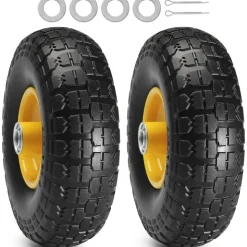 VEVOR Solid PU Run-Flat Tire Wheel, 10